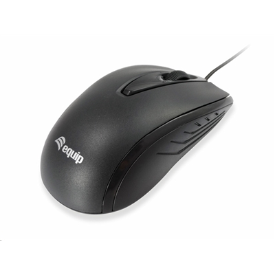 [245107] MOUSE CON FILO USB EQUIP OTTICO COMPATTO - NERO- 1000DPI
