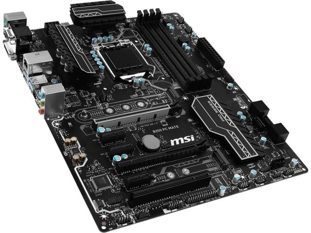 MSI MB B250 PC MATE LGA1151 4*DDR4 2*PCI-E PCI 6*SATA3 2*USB3.1