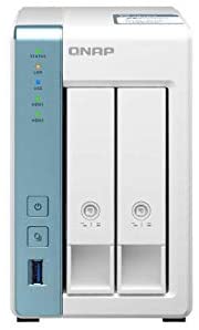 NAS QNAP TS-231P3-2G 2 bay Desktop 4GB di RAM Processore quad-core 1,7 GHz - con 2 GbE e applicazioni ricche di funzioni per casa e ufficio