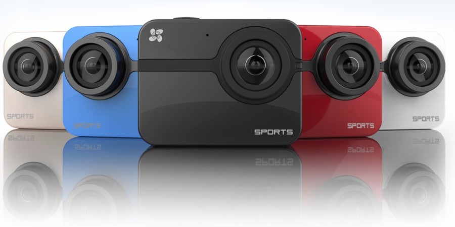 EZVIZ S1 SPORTS CAMERA GRAY - WHITE - RED