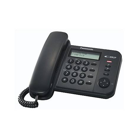 [Kx-Ts560ex1b] Panasonic Kx-Ts560ex1b Colore Nero Telefono Con Filo