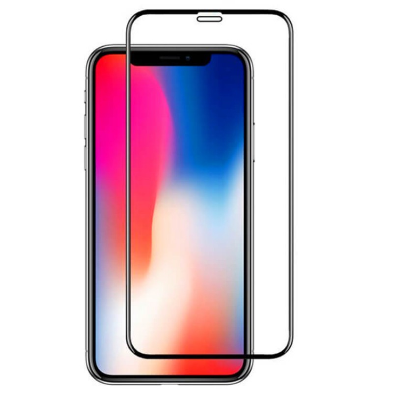 [DVSP1.IPXR.B] Pellicola Vetro temperato iPhone XR con bordo Nero