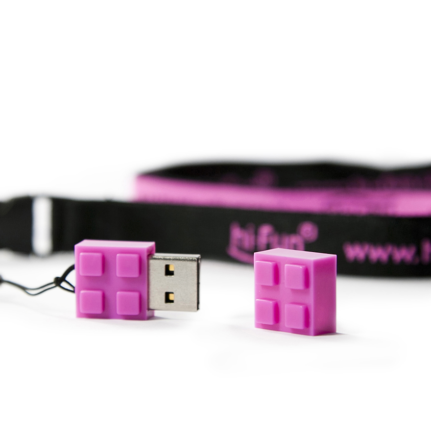 PEN DRIVE 4GB MATTONCINO VIOLA