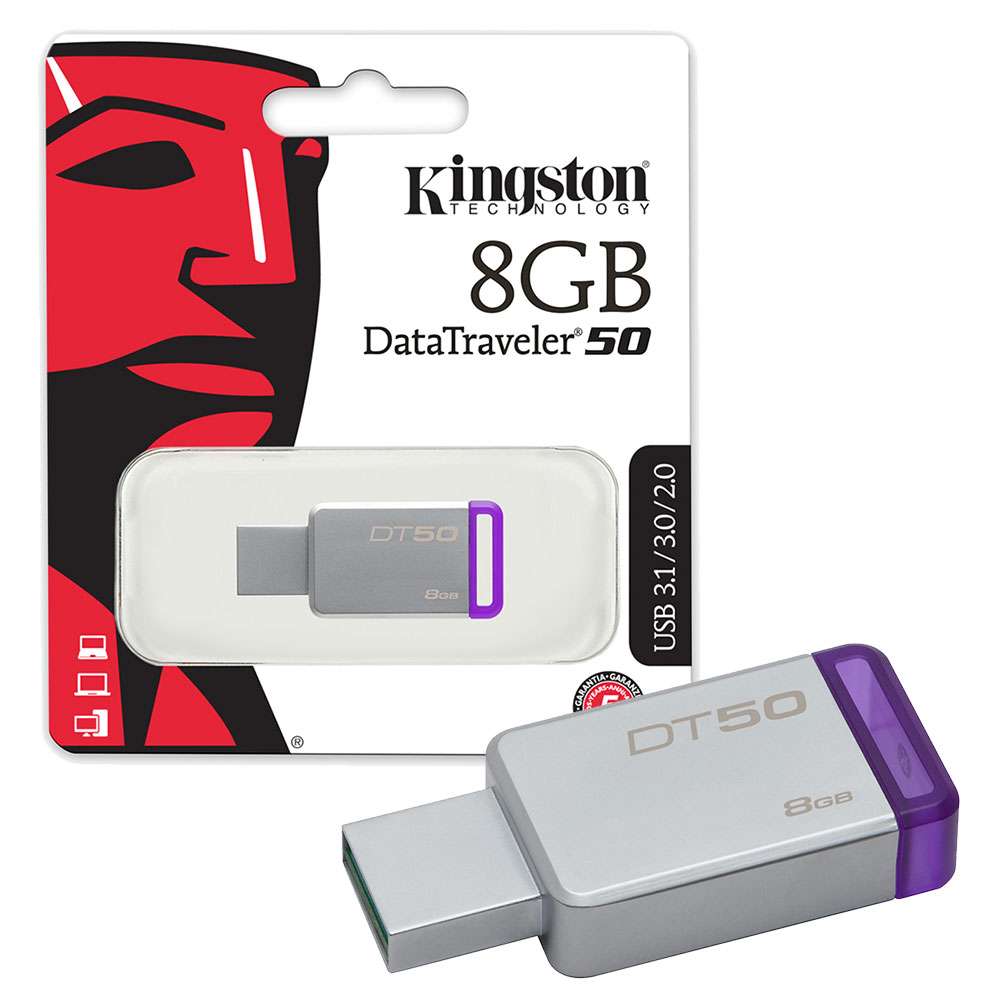 Pen Drive 8Gb Kingston DT50 USB 3.1/3.0