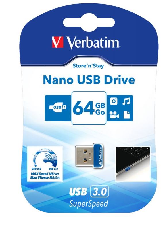 Pendrive Verbatim Nano 64Gb 3.0
