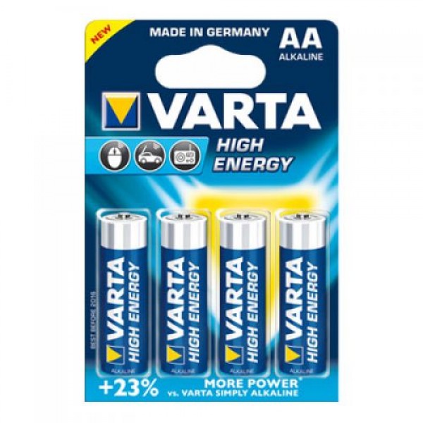 [varta-aa1,5v] Pile Varta, 4pz mini stilo, 1,5V