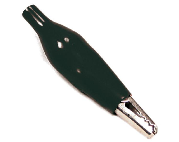 Pinza coccodrillo con guaina nera 35mm