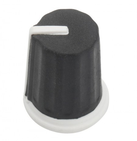 Pomello Manopola Volume Nero rigo Nero A19mm D14mm