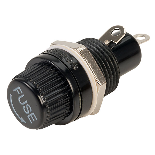 [R3-12E] Portafusibile cilindrico 5X20mm da pannello