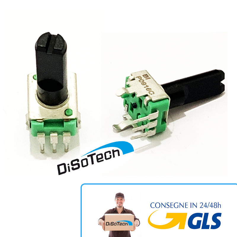 [P090S-04F25BR5K] Potenziometro Lineare 3Pin 5Kohm Altezza 25mm