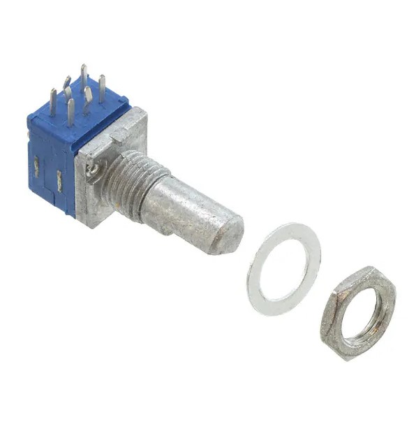 Potenziometro lineare stereo 10K b10k montaggio su PCB albero liscio D