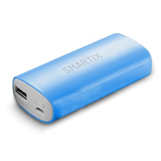 [13878] POWER BANK 5200MAH/1A SMARTIX BLU
