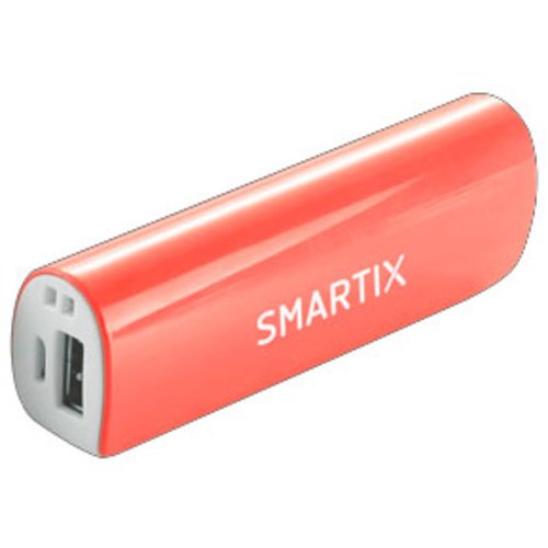 [13876] POWER BANK SMARTIX CON BATTERIA SAMSUNG 2600MAH/1A ROSA