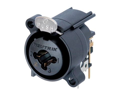 PRESA 3-POLI XLR DA PANNELLO NEUTRIK CON PRESA JACK 6.35 MM