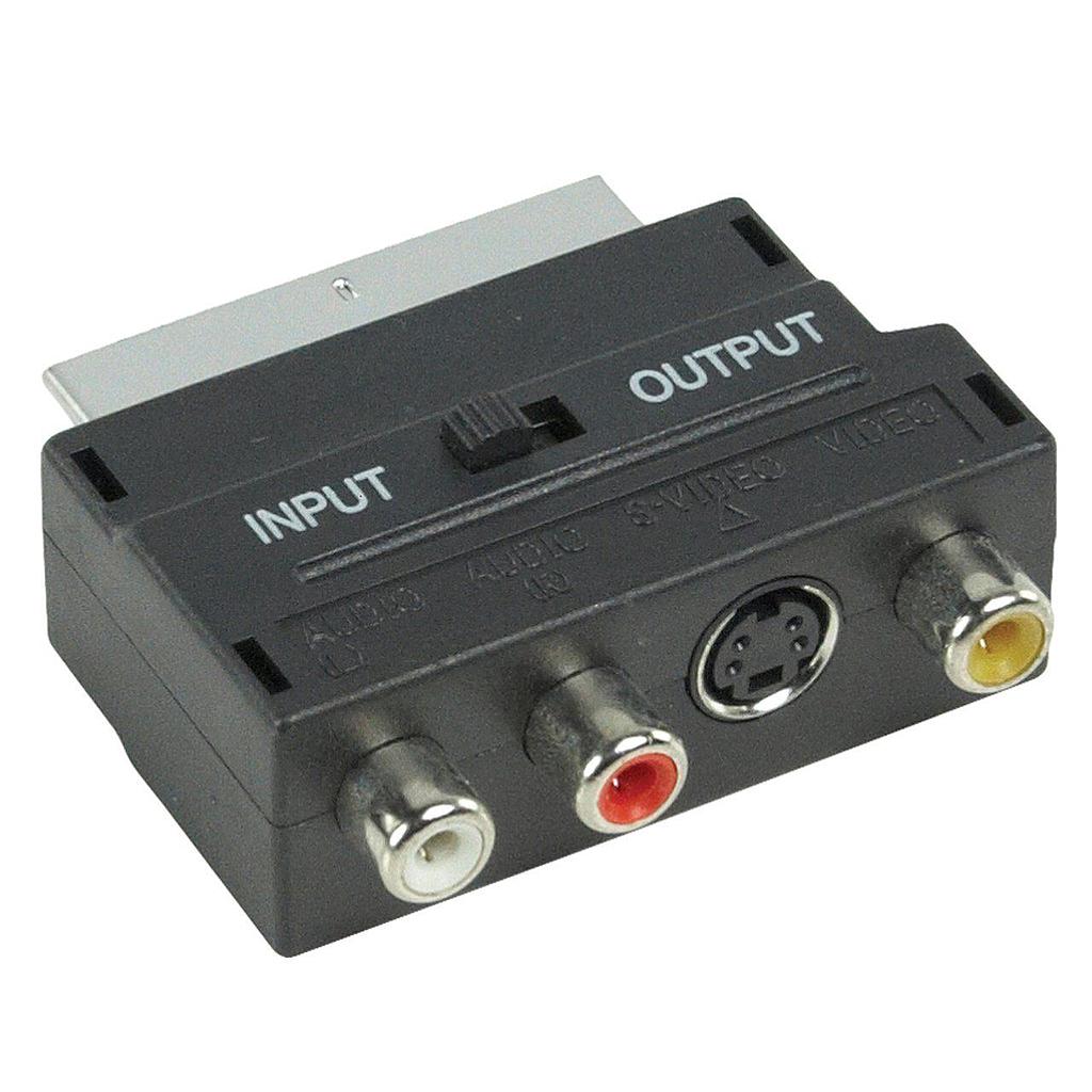 PRESA SCART CON INTERRUTTORE IN E OUT