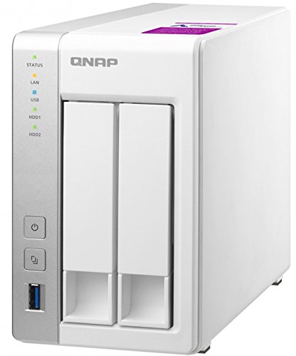 QNAP NAS DESKTOP 2BAY HDD/SSD 2,5/3,5 1,7GHZ QC 1GB DDR3 GIGALAN USB3.0
