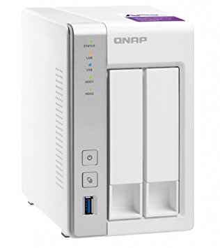 [TS-231P] QNAP NAS TOWER 2 BAY 2,5/3,5'' SATA3 AL212 1,70GHZ DC 1GB RAM GIGALAN USB3.0