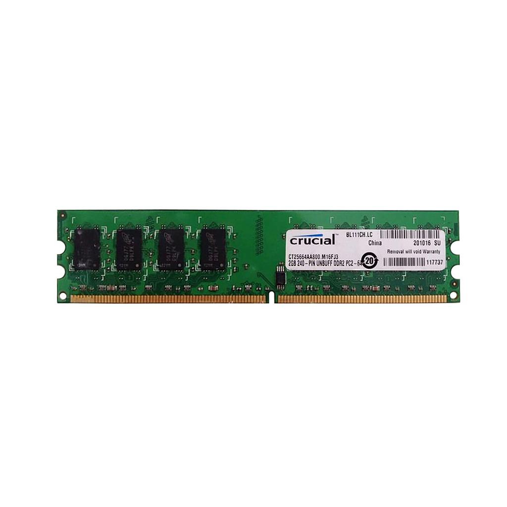 [CT25664AA800] Ram Crucial DDR2 2gb CL6 - CT25664AA800