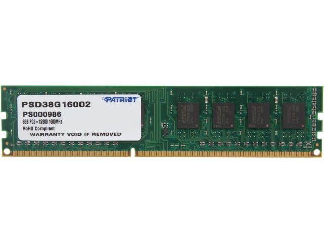 [PSD38G16002] Ram Patriot DDR3 8GB 1600Mhz