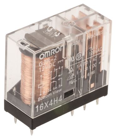 [G2R-2-12VDC] Relè Omron DPDT 12VDC 5A/250VAC