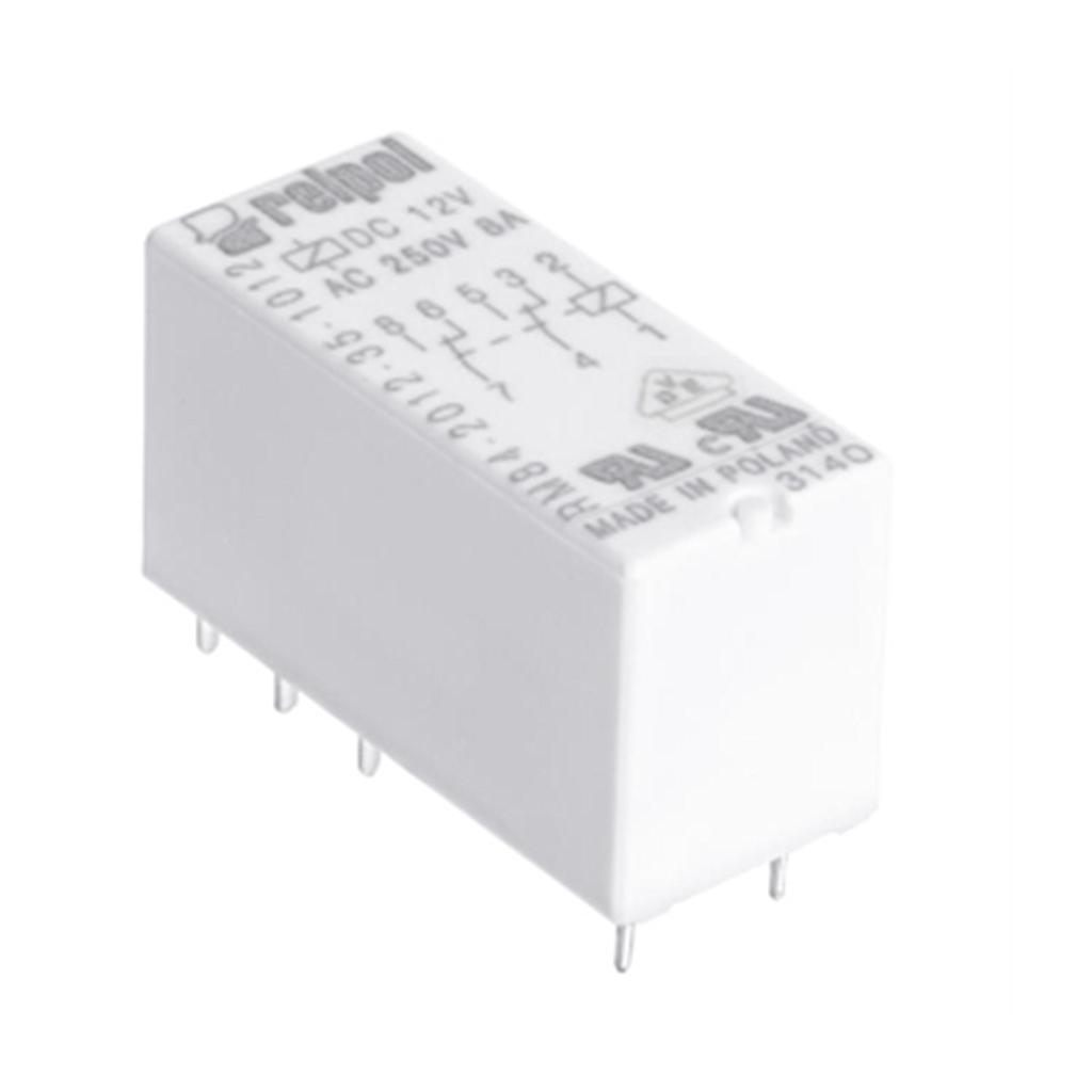 [RM84-2012-35-1012] Relè RELPOL DPDT 12VDC 8A/250VAC