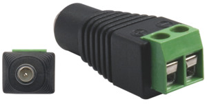 Adattatore 2,5x5,5mm DC Maschio / Morsetto Femmina Presa