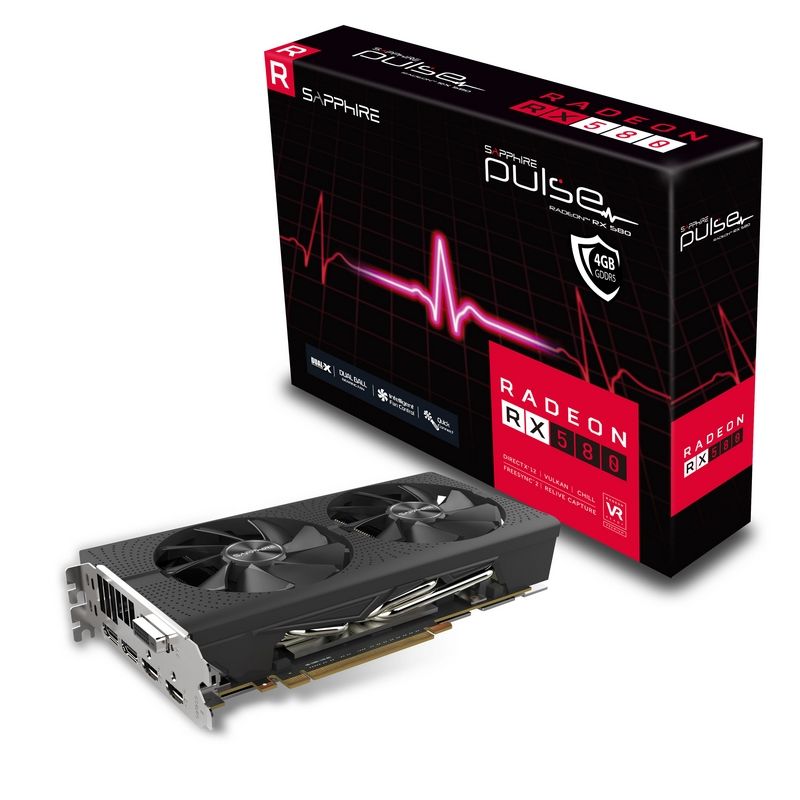 SAPPHIRE VGA PULSE RADEON RX 580 4G GDDR5 DUAL HDMI