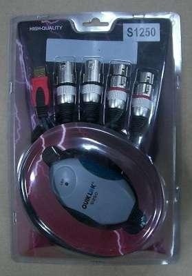 [S1250] Scheda audio con 2 din e 2 out bilanciata Quiklok