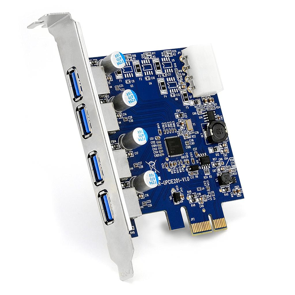[PCIE-USB] Scheda PCIe 4 porte USB 3.0