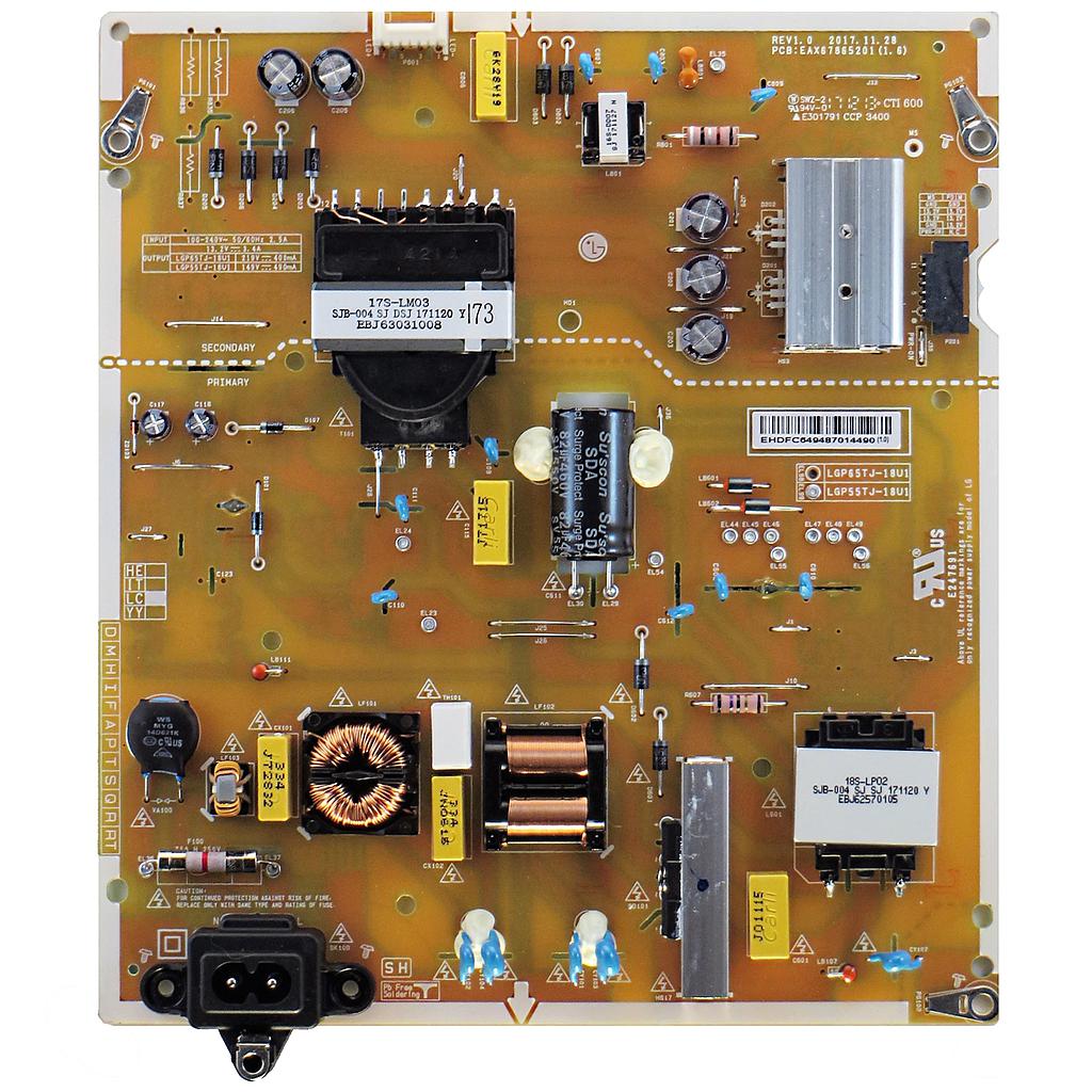 [EAX67865201] Scheda Power Alimentazione per TV LG 55UK6200 EAX67865201