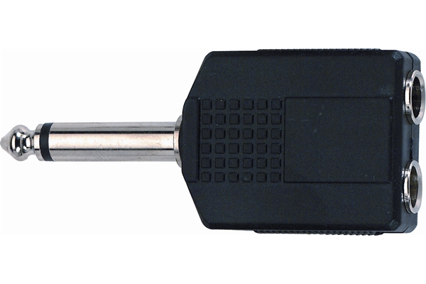 [AD72] Adattatore audio 2 Jack 6.3 mm mono femmina / Jack 6.3 mm mono maschio QuikLok