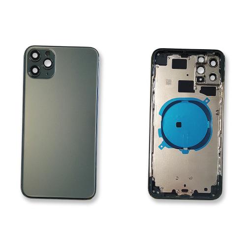 [DST-04533] Scocca posteriore back cover in vetro completa di frame per iPhone 11 Pro - Verde