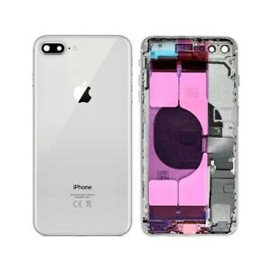 [DST-03640] Scocca posteriore back cover per Apple iPhone 8 bianco/silver