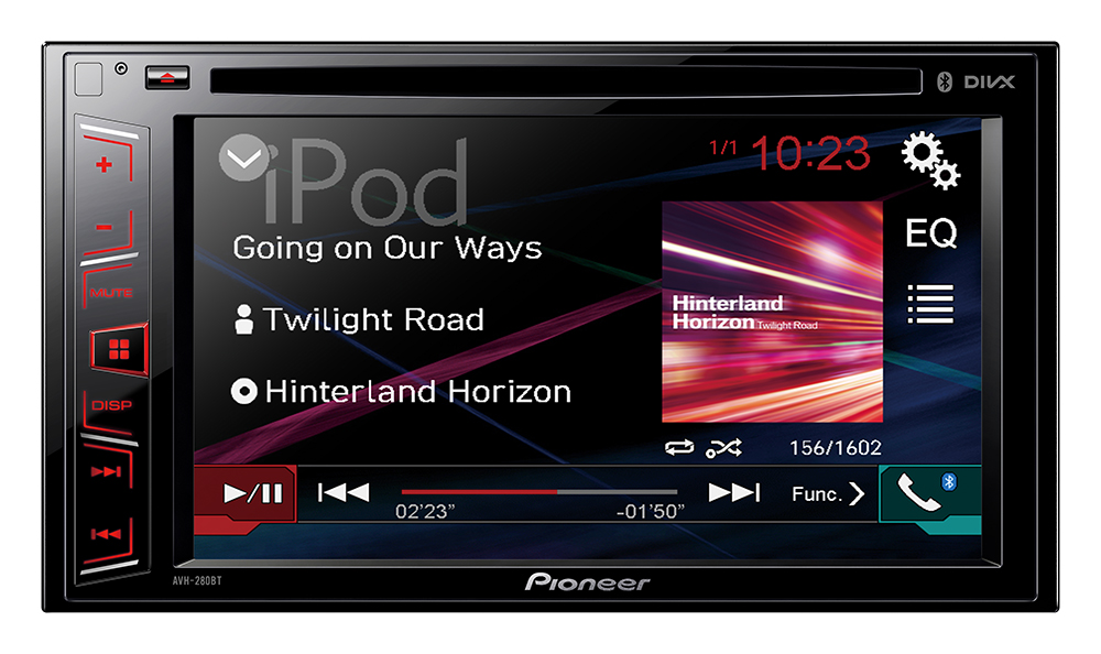 [AVH-280BT] Sintolettore AVH-280BT CD/DVD, Bluetooth, USB, Aux-in e uscita video.