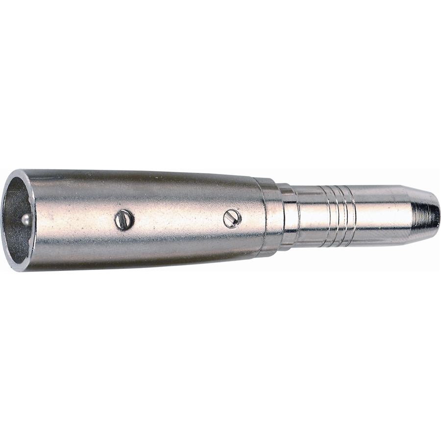 [G117K] Adattatore audio Canon XLR maschio 3 poli / Jack 6.3 mm stereo femmina QuikLok