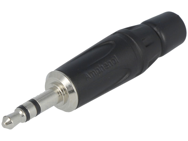 [KS3PB] Spina connettore Jack 3,5mm stereo con ingresso cavo da 6mm AMPHENOL