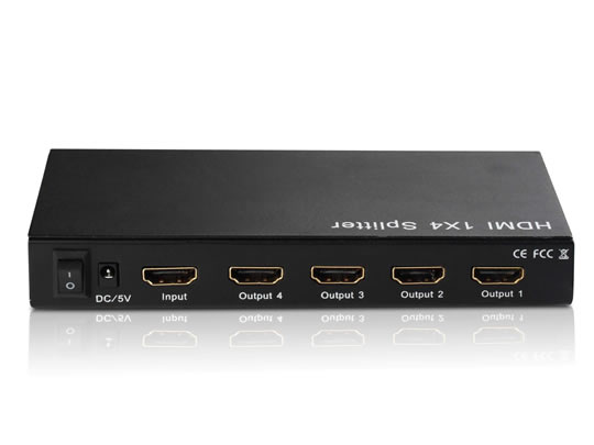 [38.0012554D] SPLITTER HDMI 4 PORTE V1.3C, 3D