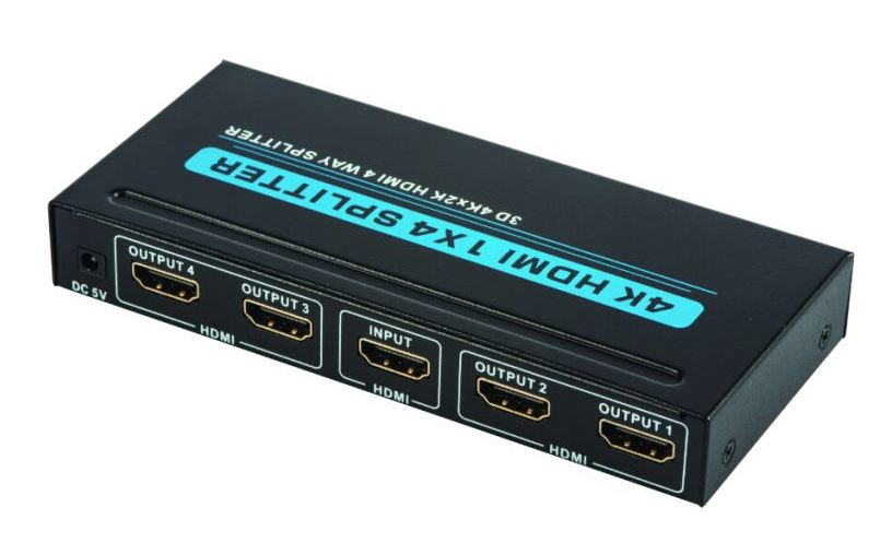 SPLITTER HDMI FULL HD 1 X IN 4 X OUT