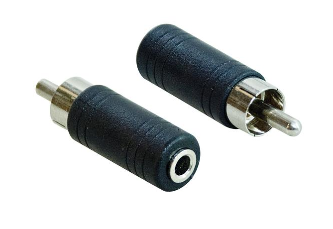 Adattatore audio Jack 3.5mm mono femmina / RCA mono maschio