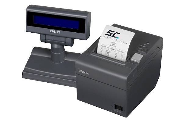 [C31CB76002JE] Stampante fiscale Epson FP-90III LAN con display LCD BLU