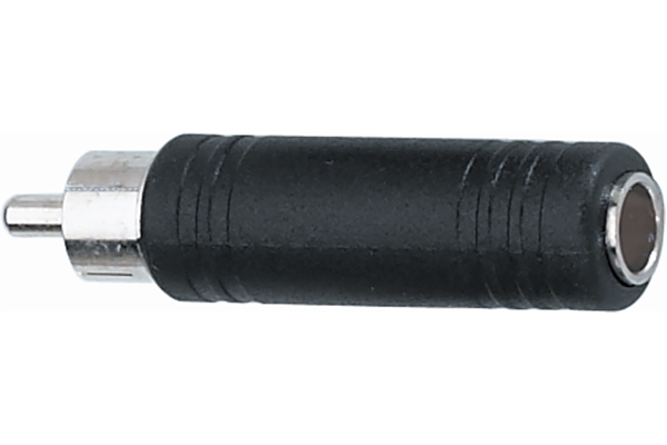[38.0011159] Adattatore audio RCA maschio / Jack 6.3 mm mono femmina QuikLok