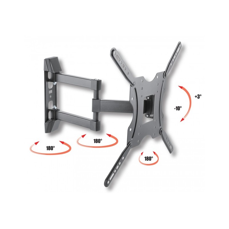 [DST-00593] Supporto Staffa TV a muro per TV 32/55" Ultra Slim 30Kg - Nero
