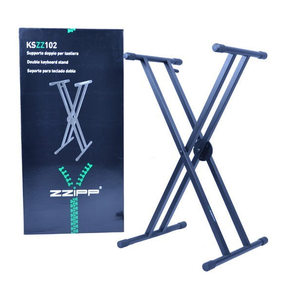 [KSZZ102] SUPPORTO UNIVERSALE A X PER TASTIERA O DJ IN ACCIAIO