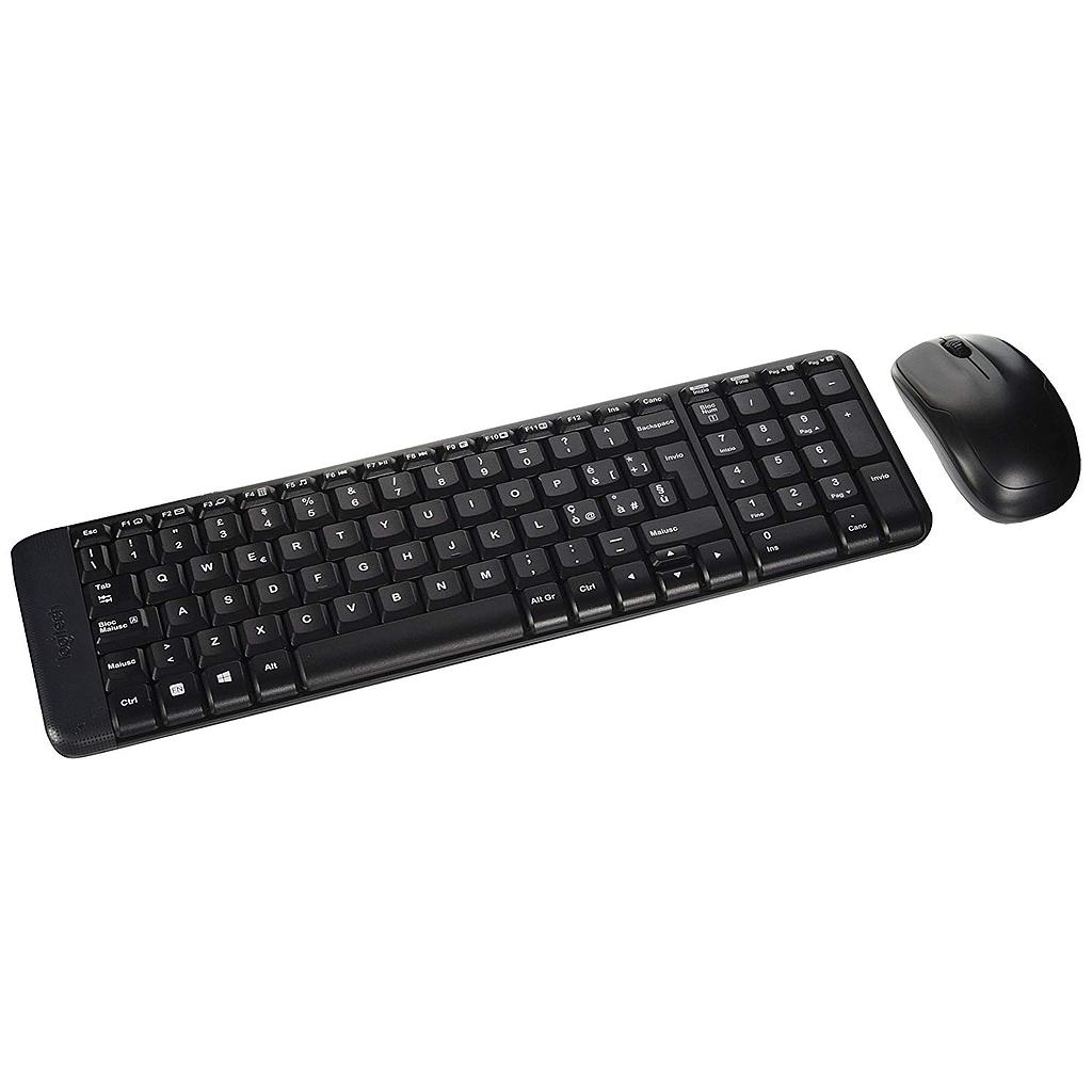 [MK235] Tastiera + Mouse Cordless Logitech Retail Usb MK235 - Nero