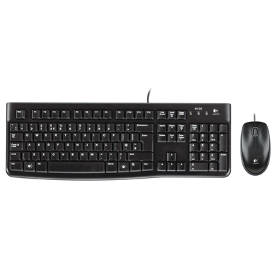 TASTIERA + MOUSE LOG. USB MK120 con FILO