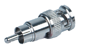 [bnc-m-rca-m] ADATTATORE METALLICO DA SPINA BNC A SPINA RCA
