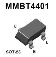 Transistor NPN SOT23 2N4401 SMD 60V 600mA MMBT4401 i2X9