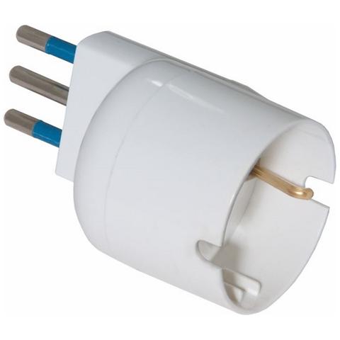 [7310263] Adattatore presa Schuko / Spina 10A - Bianco