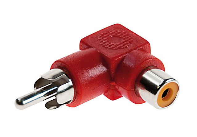 [38.0011150] Adattatore RCA 90° Rosso