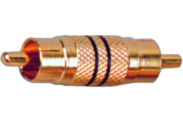 [38.0011155D] Adattatore RCA Maschio - RCA maschio Dorato QuikLok